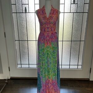 chinese dress ladies Lilly Pulitzer Pearce Maxi Dress Multi Sunshine Vibes LG at Amazon Women's  Clothing store